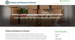 Desktop Screenshot of packersandmoverchennai.com