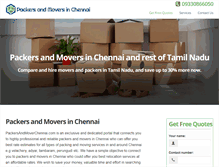 Tablet Screenshot of packersandmoverchennai.com